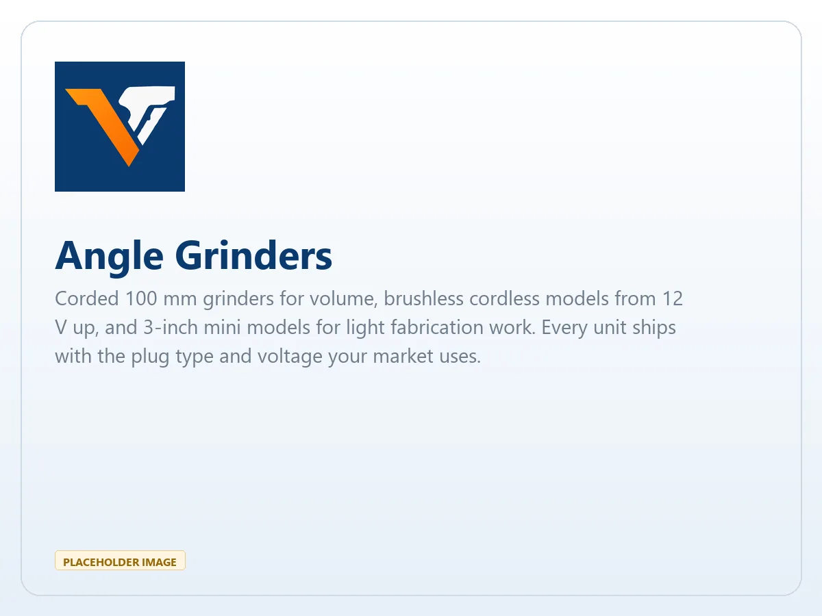 Angle Grinders — Angle grinders range from Vorton Tools
