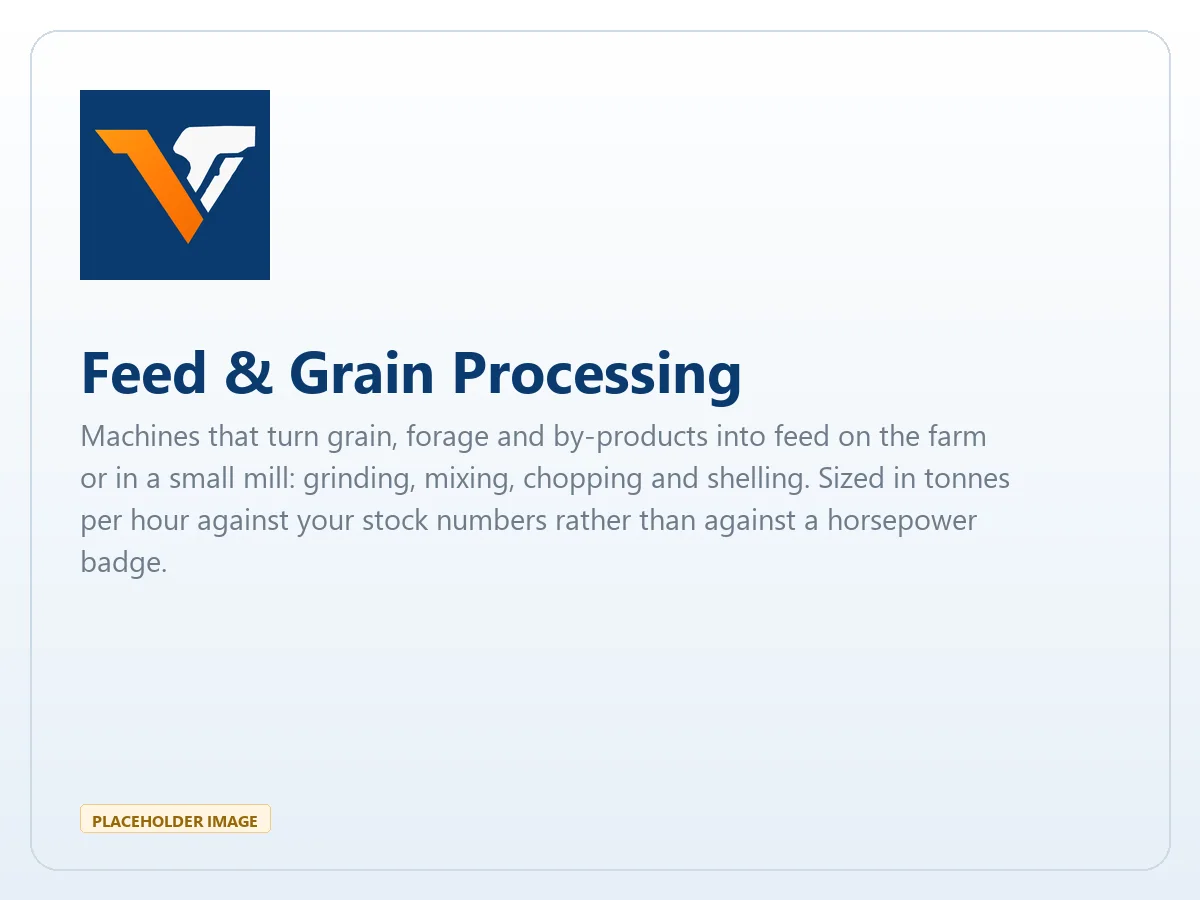 Feed & Grain Processing — Feed & grain processing range from Vorton Tools