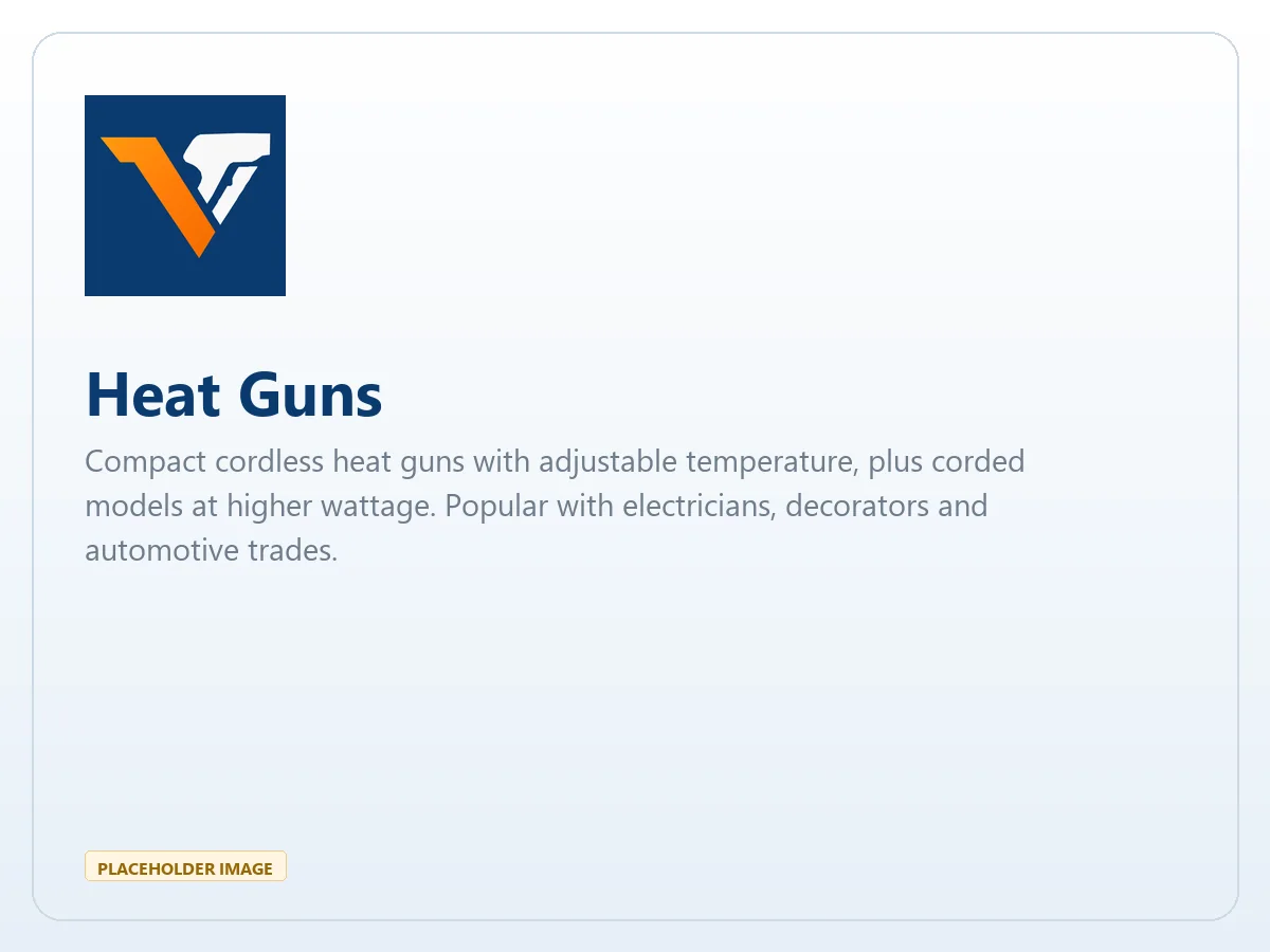 Heat Guns — Heat guns range from Vorton Tools