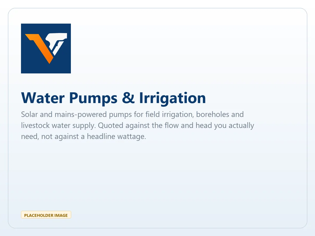 Water Pumps & Irrigation — Water pumps & irrigation range from Vorton Tools
