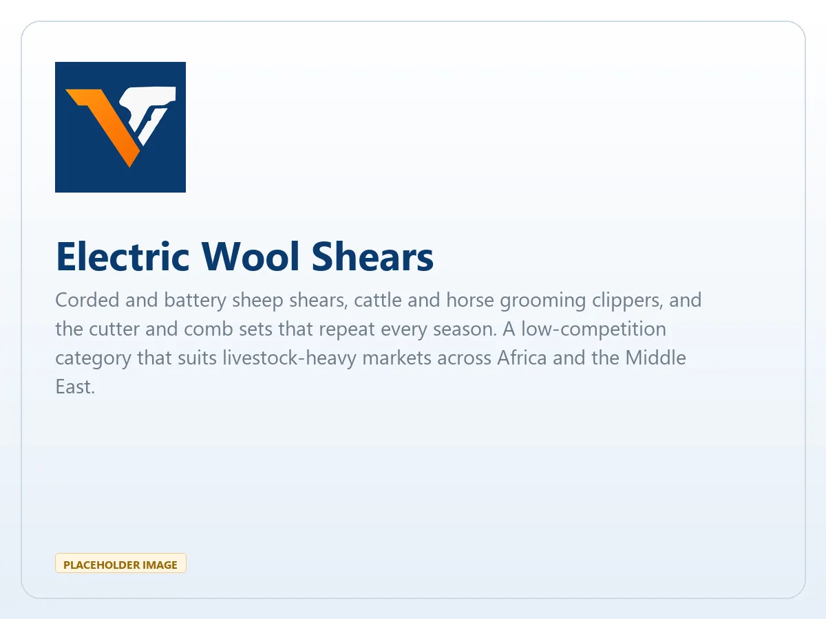 Electric Wool Shears — Electric wool shears range from Vorton Tools