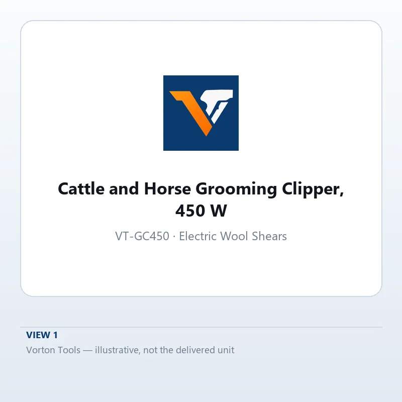 Vorton Tools 450 W cattle and horse grooming clipper with wide blade