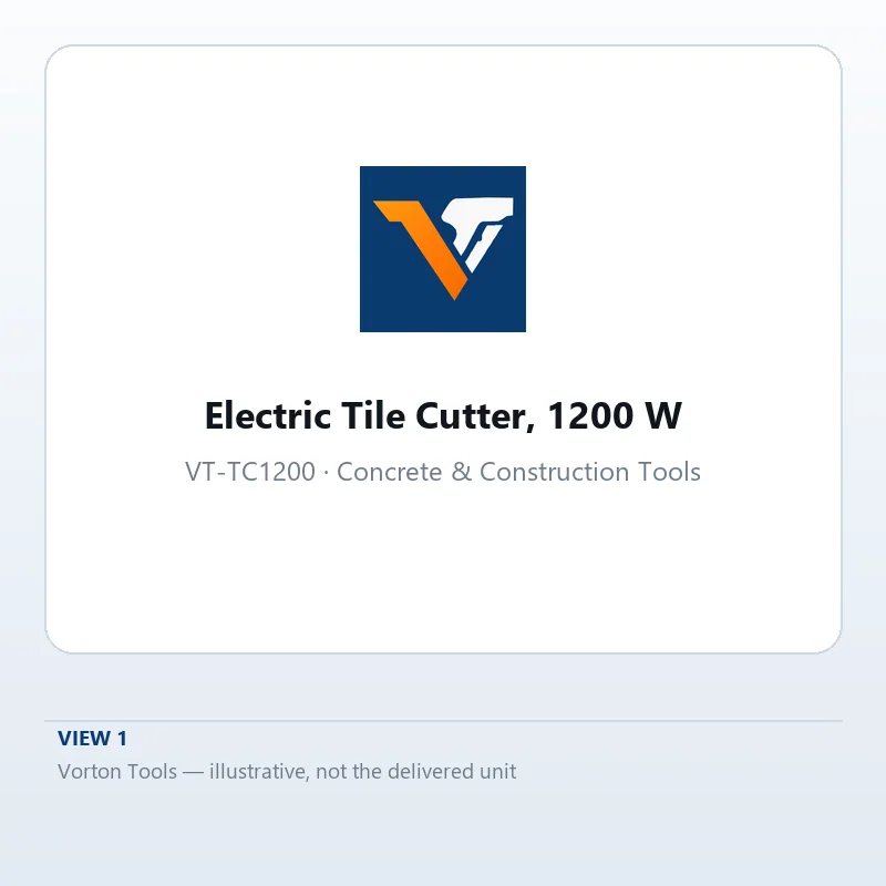 Wet tile cutter with sliding table and 110 mm diamond blade